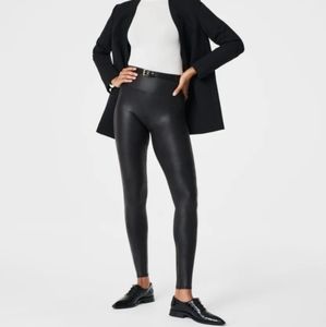 Spanx Faux Leather Leggings, Black, XL, Never Worn